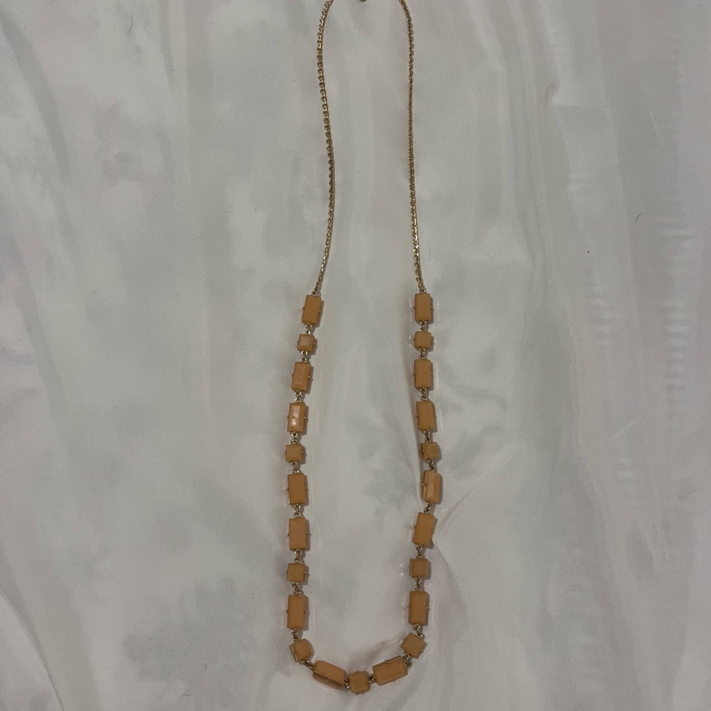 Kate Spade Pink Stone Long Necklace - OS
